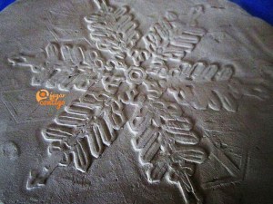 Plantillas copos de nieve con relieve